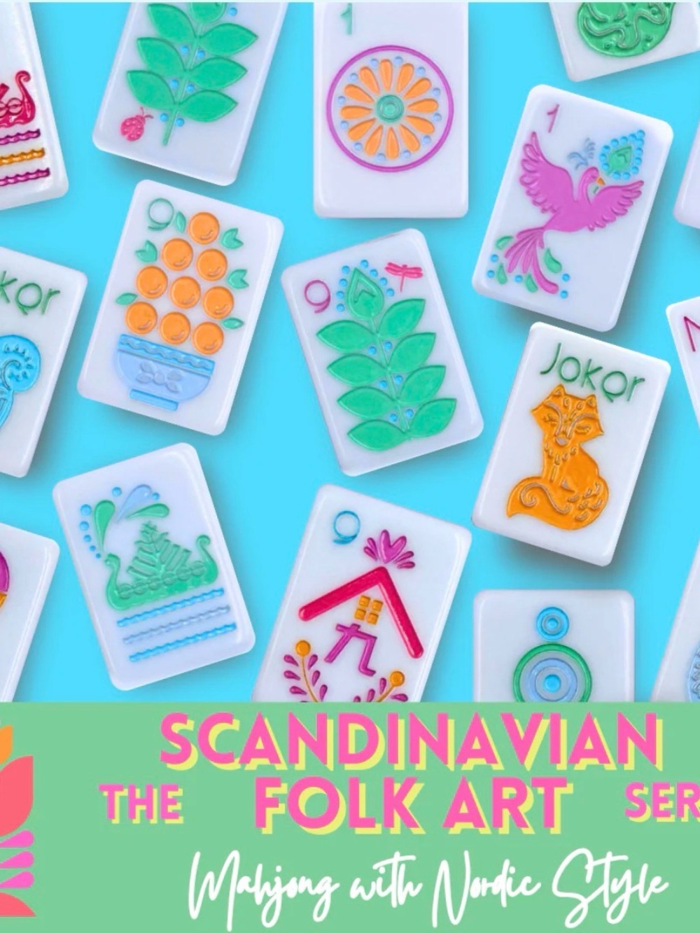 My Fair Mahjong Scandinavian Folk Art Mahjong Tiles